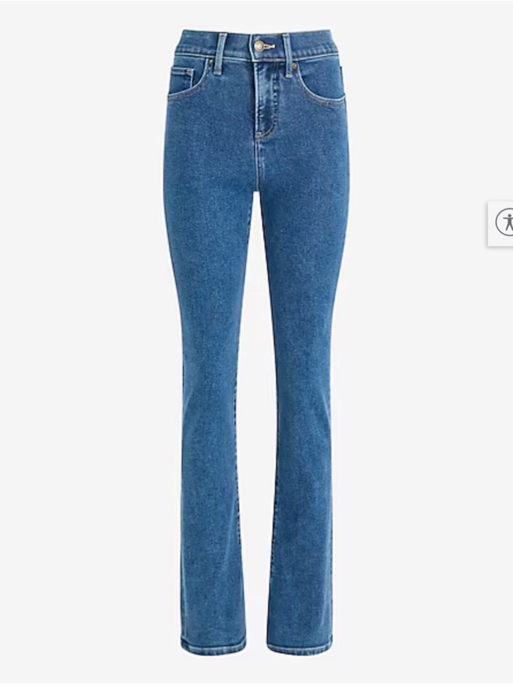 Express Mid Rise Skyscraper Jeans in Blush. - Picture 9 of 9